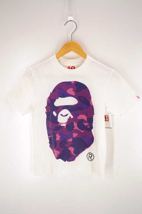 BAPE 猿の顔プリント Tシャツ ホワイト BAPE 猿の顔プリント Tシャツ ホワイト