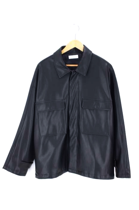 INTER FACTORY（インターファクトリー） シンセティックレザーCPOシャツ メンズ トップス