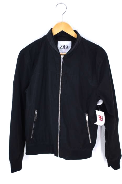 ZARA（ザラ） レザー切替ナイロンブルゾン レディース アウター