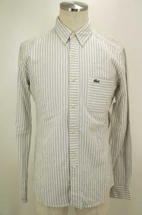 Lacoste LVE （ラコステライブ） ストライプボタンダウンシャツ メンズ トップス