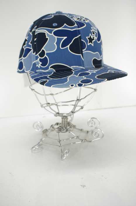 NEW ERA×A BATHING APE (ニューエラ×アベイシングエイプ) スターサル迷彩柄ベースボールキャップ メンズ 帽子
