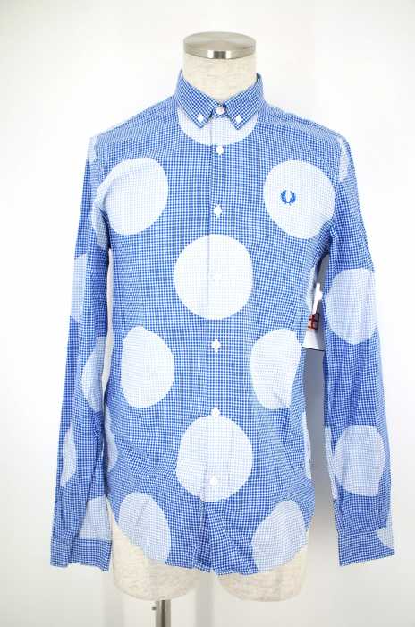 FRED PERRY （フレッドペリー） ドット × ギンガムチェック LS シャツ メンズ トップス