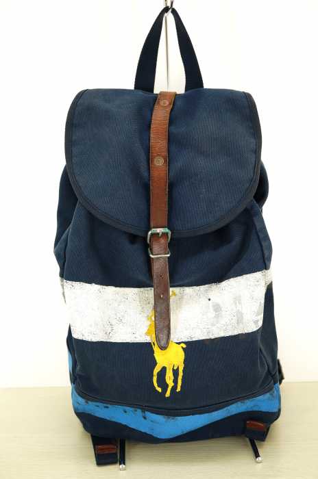 Polo RALPH LAUREN （ポロ ラルフローレン） キャンバス プリント リュック メンズ バッグ