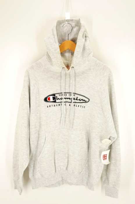 Champion (チャンピオン) ロゴ刺繍プルオーバーパーカー メンズ トップス
