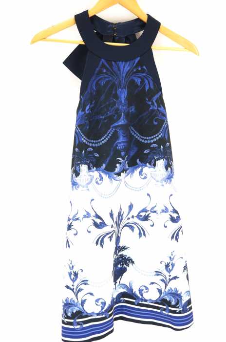 TED BAKER (テッドベーカー) バックリボンデザイン総柄ワンピース レディース ワンピース