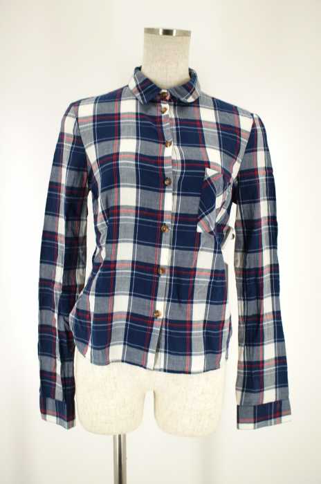 TOPSHOP （トップショップ） チェック柄コットンボタンシャツ レディース トップス