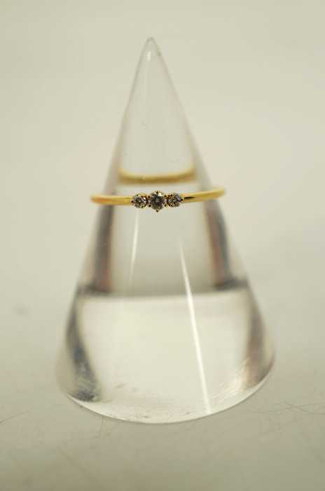 AHKAH （アーカー） 18K ダイヤ0.04ct リング 指輪 レディース アクセサリー
