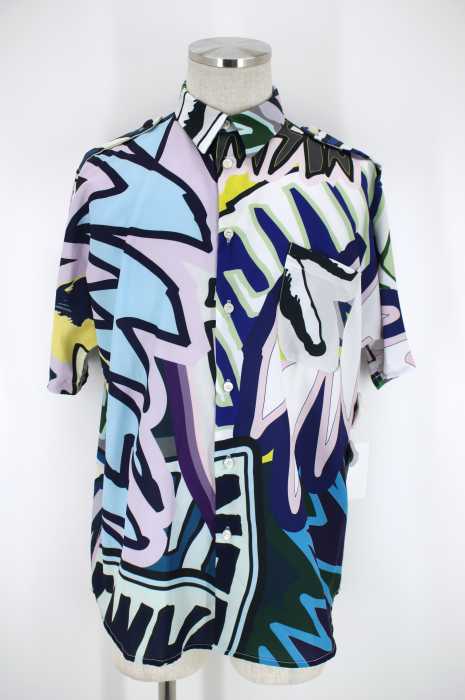 SHAUN SAMSON ショーンサムソン 総柄シャツ 半袖 SHAUN SAMSON ショーンサムソン 総柄シャツ 半袖