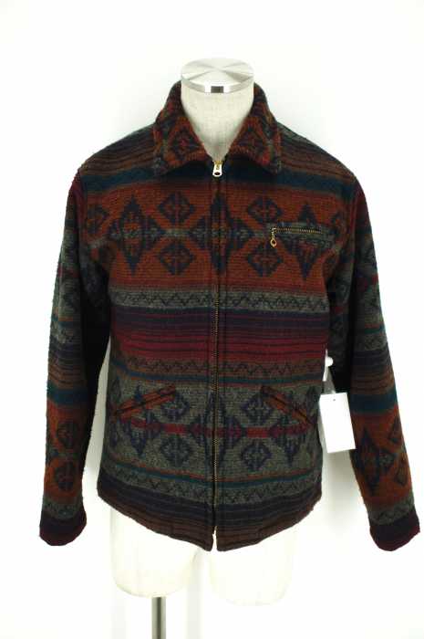 CALEE×JOHNSON WOOLENMILLS() ノルディック柄ウールジャケット メンズ アウター