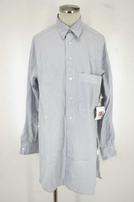 HED MAYNER(ヘドメイナー) BUTTON SHIRT ストライプサイドボタン