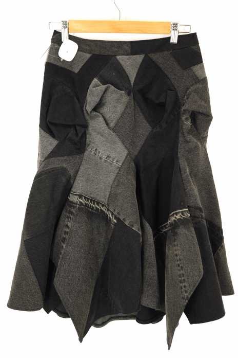 JUNYA WATANABE COMME des GARCONS（ジュンヤワタナベコムデギャルソン） AD2016  denimライン  パッチワーク変形デニムスカート レディース スカート