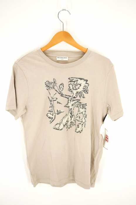BALENCIAGA(バレンシアガ) 15SS 刺繍プリント半袖Tシャツ メンズ トップス