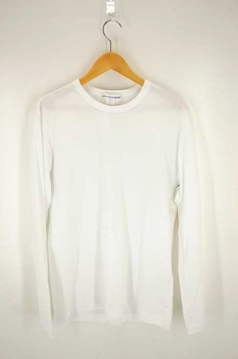 COMME des GARCONS SHIRT（コムデギャルソンシャツ） 18AW  LOGO PRINTED COTTON T-SHIRTS  背面ネックロゴロングTシャツ メンズ トップス
