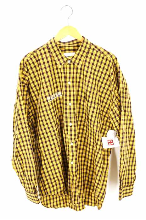 PLEASURES × MONKEY TIME (プレジャーズモンキータイム) TARTAN PLAID EMBRO SHIRT メンズ トップス