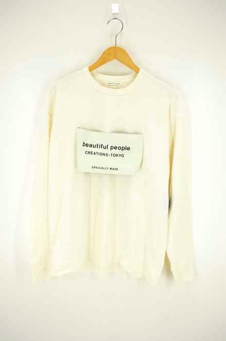 beautiful people（ビューティフルピープル） ビッグネームタグロンTEE レディース トップス
