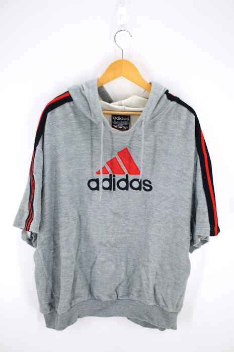 adidas（アディダス） 90s 万国旗タグ 半袖 フーディ メンズ トップス