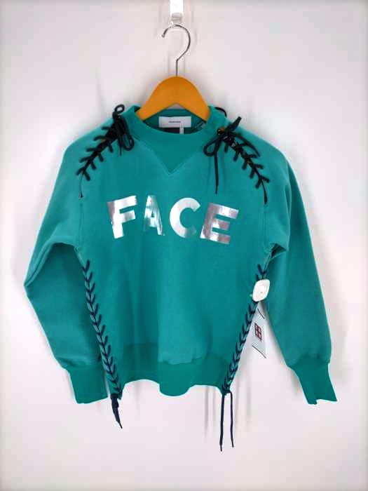 FACETASM（ファセッタズム） ラグランロゴレースアップストレッチスウェット レディース トップス