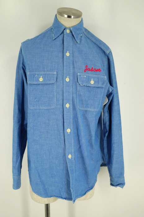 JACKSON MATISSE （ジャクソンマティス） ダメージ加工バックプリントダンガリーシャツ メンズ トップス