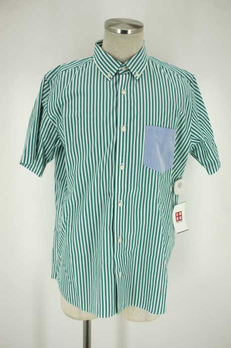 BEAMS （ビームス） 半袖ストライプシャツ メンズ トップス