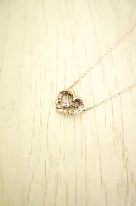 4℃ (ヨンドシー) ハートネックレス レディース ファッション雑貨