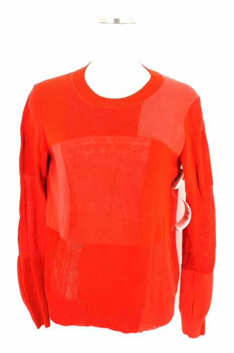 tricot COMME des GARCONS（トリココムデギャルソン） AD2010 パッチワークバックボタンニットセーター レディース トップス