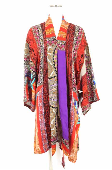 ETRO (エトロ) 総柄ベルト付きカーディガン レディース トップス