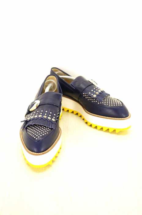 Ujoh（ウジョー） 全LOOK使用  スタッズ&ベルトデザインローファー レディース シューズ