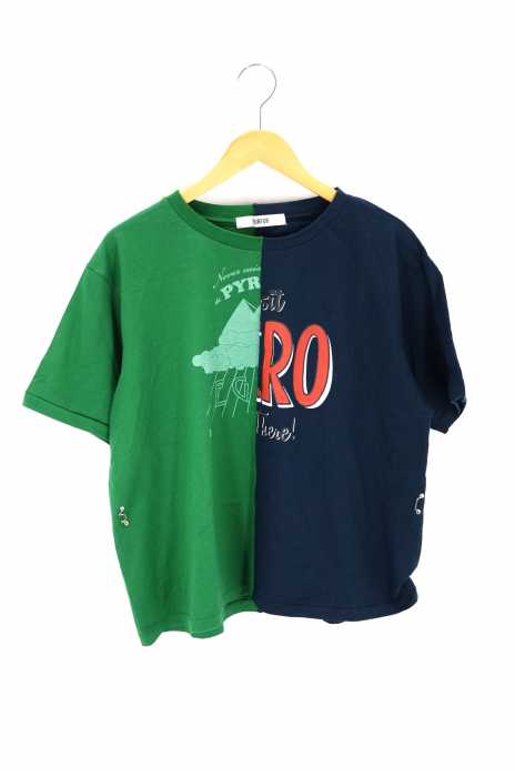 FURFUR リメイクバイカラープリントTシャツ furfur （ファーファー） リメイクバイカラープリントTシャツ