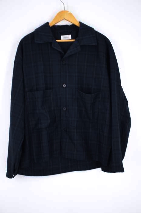 Alpinus（アルピナス） shadow check opencollar shirt メンズ トップス