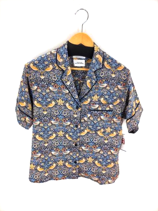 SNIDEL HOME(スナイデルホーム) 21SS ウイリアムモリス サテンプリントシャツ レディース トップス