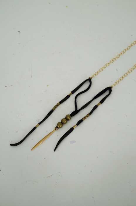 USED （ブランド不明） モチーフレザー切替ネックレス レディース アクセサリー