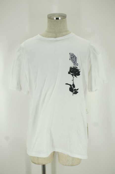 the POOL aoyama (プールアオヤマ) 刺繍入りクルーネックTシャツ メンズ トップス