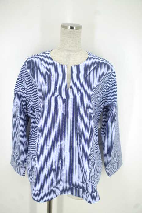 HELDER() ストライプメッシュシャツ レディース トップス