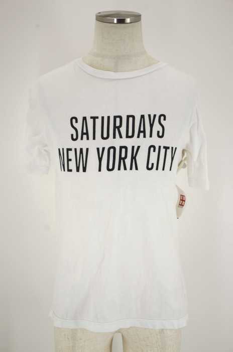 SATURDAYS SURF NYC　 （サタデーズサーフニューヨーク） ロゴプリントTシャツ メンズ トップス