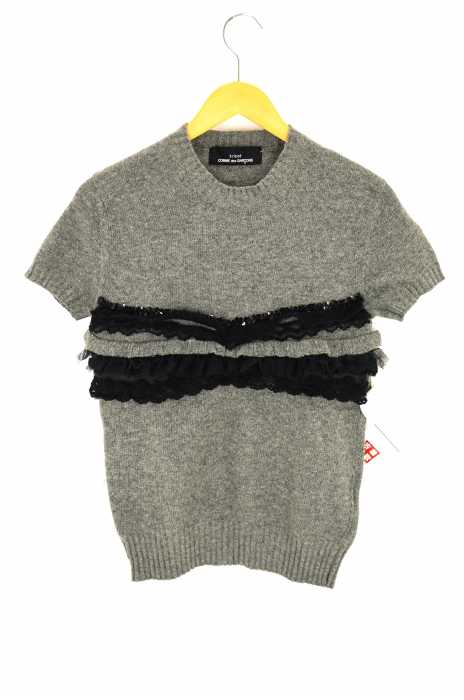 tricot COMME des GARCONS （トリココムデギャルソン） AD2006 装飾半袖ニットトップス レディース トップス