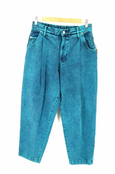 NEON SIGN（ネオンサイン） 17SS 543 BAGGY DENIM SLACKS バギーデニムスラックスパンツ 製品染め 後染め メンズ パンツ