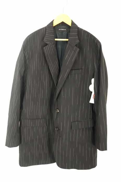 DRESSEDUNDRESSED（ドレスドアンドレスド） VIRGIN WOOL STRIPE COLOR BLOCK OVERSIZED BLAZER  ストライプオーバーサイズブレザー メンズ アウター