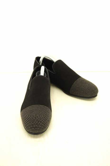 JIMMY CHOO（ジミーチュウ） DRY SUEDE/STUDS  マイクロスタッズドライスウェードスリッポン メンズ シューズ