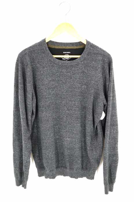 DIESEL （ディーゼル） 霜降りクルーネックニット メンズ トップス