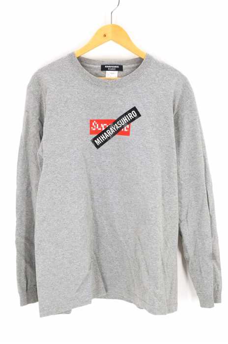 MIHARA YASUHIRO（ミハラヤスヒロ） TABOOT Box Logo Long Sleeve Tee メンズ トップス