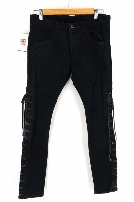 SHAREEF（シャリーフ） COTTON TWILL LACE-UP SKINNY PANTS メンズ パンツ