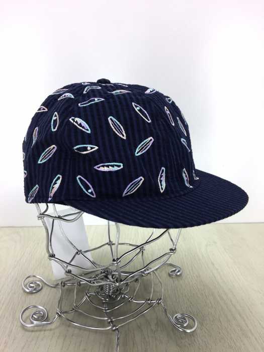 Julien David(ジュリアン デイヴィッド) 3mm Stripe Surf Embroidered Seersucker Cap レディース 帽子