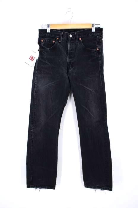 Levis（リーバイス） 501 ブラックジーンズ ストレートデニムパンツ メンズ パンツ