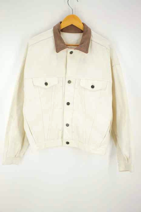GAP DENIM(ギャップデニム) USA製 レザー切替デニムジャケット メンズ アウター
