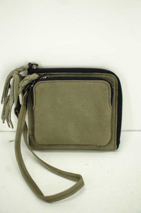 public garden() ストラップ付レザーウォレット メンズ ファッション雑貨