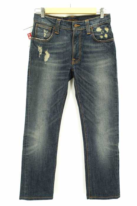 Nudie Jeans （ヌーディージーンズ） THIN FINN ダメージ加工デニムパンツ メンズ パンツ