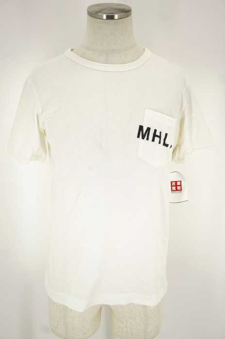 MHL. （エムエイチエル） PRINTED JERSEY　ポケットプリントTシャツ メンズ トップス