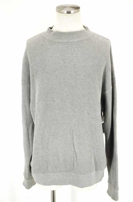 Rags MCGREGOR (ラグスマックレガー) MOCK NECK L/S TEE ワッフル地モックネックロングスリーブTシャツ メンズ トップス
