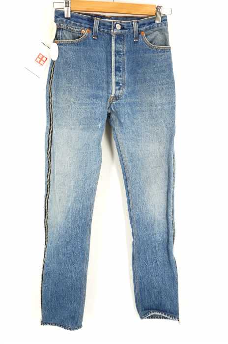 RE/DONE LEVI'S(リダン リーバイス) zip-embellished straight-leg jeans レディース パンツ