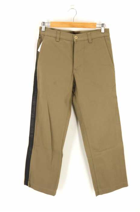 COMME des GARCONS HOMME PLUS （コムデギャルソンオムプリュス） AD2007 サイドレザー切替チノパンツ メンズ パンツ
